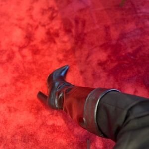 Saint Laurent Glossy Black Leather Footwear